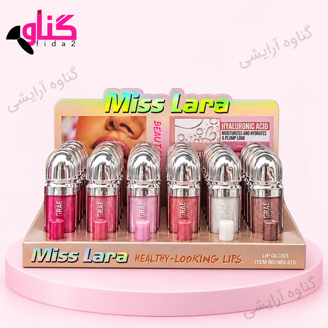 لیپ گلاس شاین دار تستر دار میس لارا
