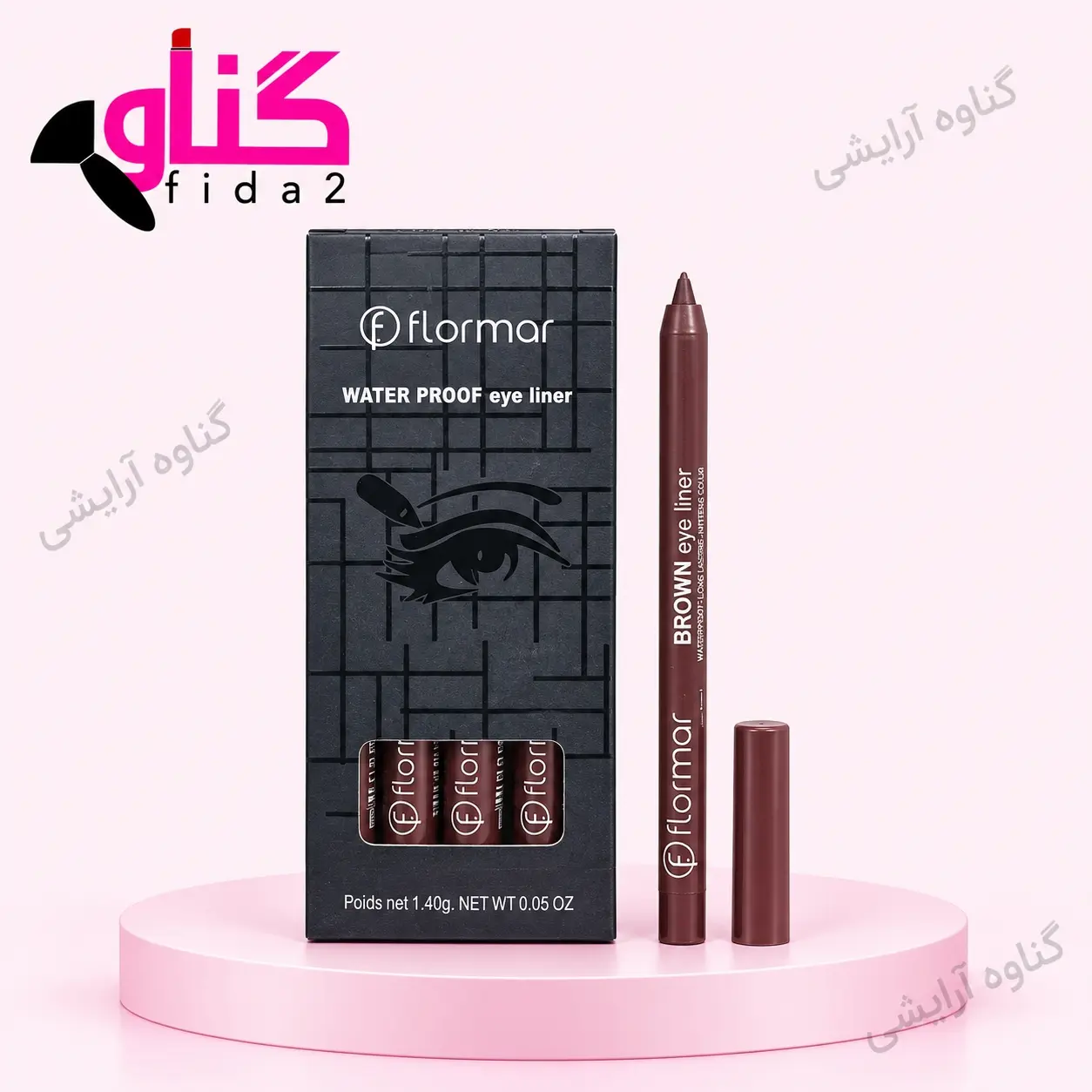 مداد چشم و لب شمعی قهوه ای فلورمار flormar